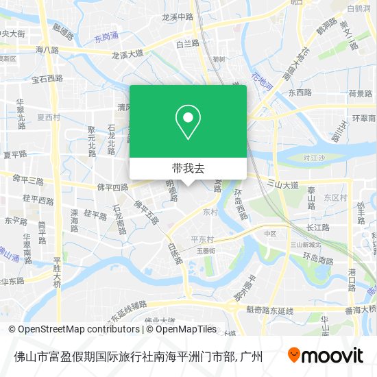 佛山市富盈假期国际旅行社南海平洲门市部地图