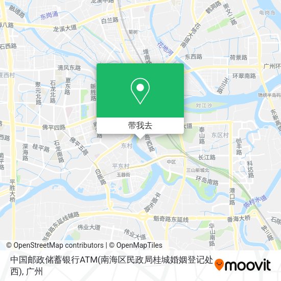 中国邮政储蓄银行ATM(南海区民政局桂城婚姻登记处西)地图