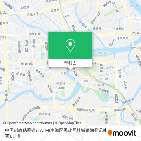 中国邮政储蓄银行ATM(南海区民政局桂城婚姻登记处西)地图