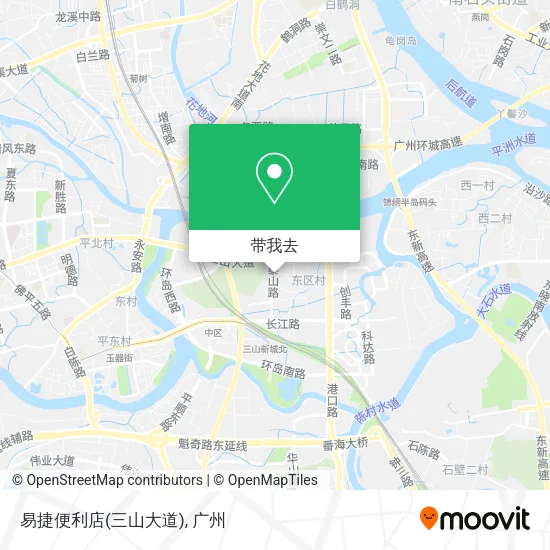易捷便利店(三山大道)地图