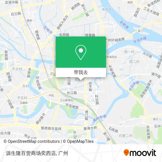 源生隆百货商场奕西店地图