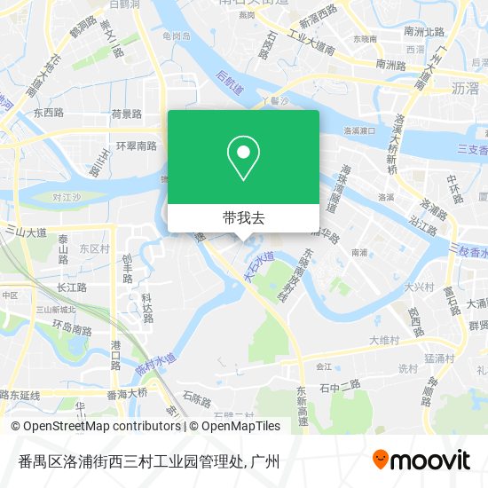 番禺区洛浦街西三村工业园管理处地图