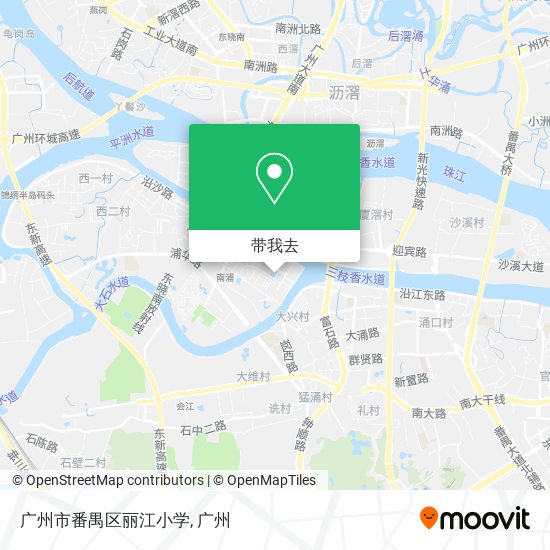 广州市番禺区丽江小学地图