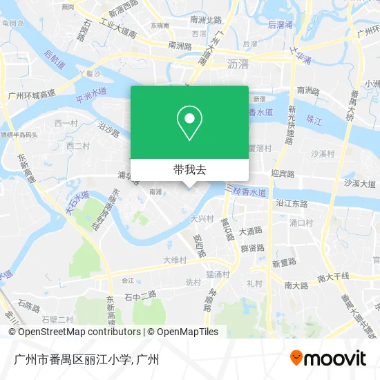 广州市番禺区丽江小学地图