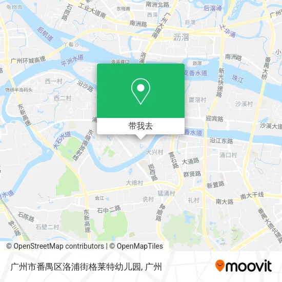 广州市番禺区洛浦街格莱特幼儿园地图
