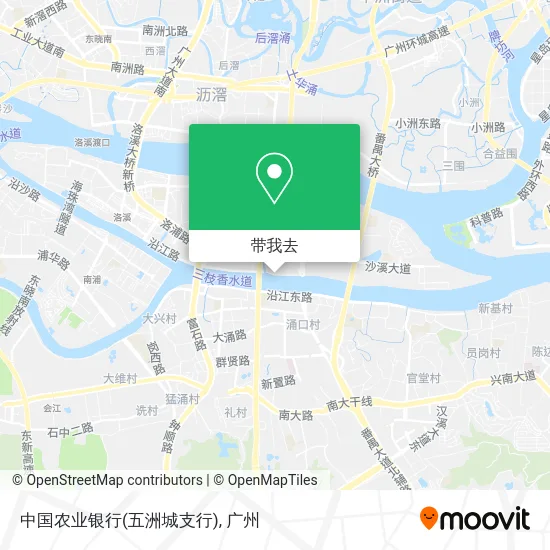 中国农业银行(五洲城支行)地图