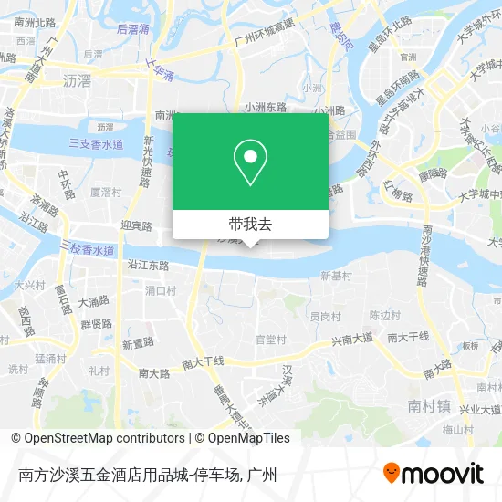 南方沙溪五金酒店用品城-停车场地图