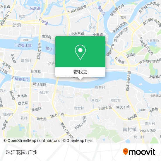 珠江花园地图