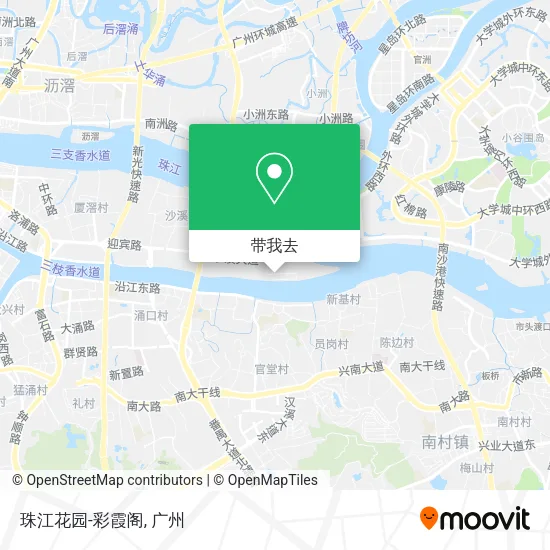 珠江花园-彩霞阁地图
