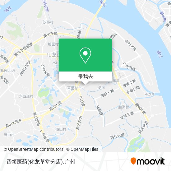 番领医药(化龙草堂分店)地图