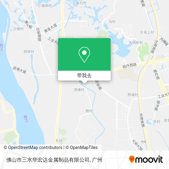 佛山市三水华宏达金属制品有限公司地图