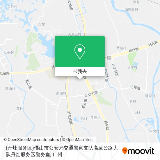 (丹灶服务区)佛山市公安局交通警察支队高速公路大队丹灶服务区警务室地图