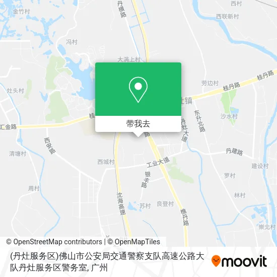 (丹灶服务区)佛山市公安局交通警察支队高速公路大队丹灶服务区警务室地图