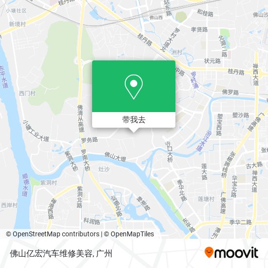 佛山亿宏汽车维修美容地图