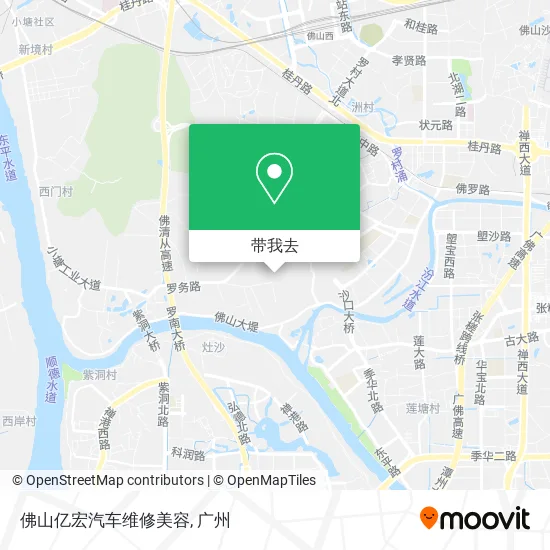 佛山亿宏汽车维修美容地图