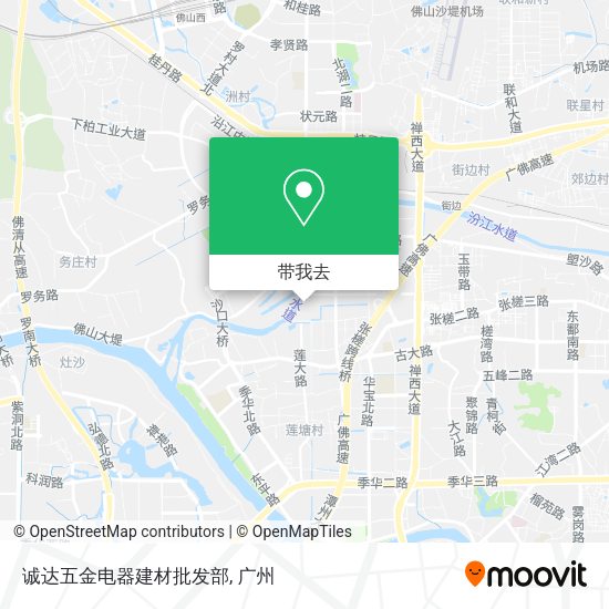 诚达五金电器建材批发部地图