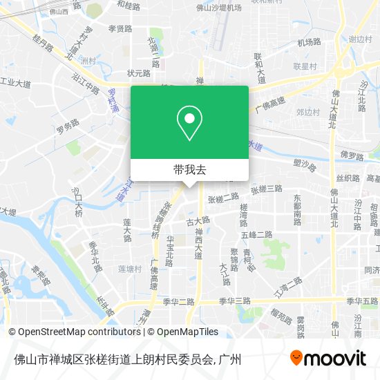 佛山市禅城区张槎街道上朗村民委员会地图
