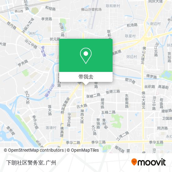 下朗社区警务室地图