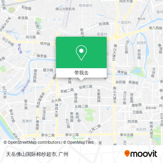 天岳佛山国际棉纱超市地图