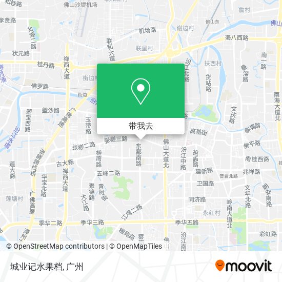 城业记水果档地图