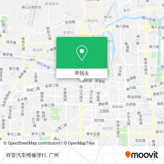 祥晋汽车维修理行地图