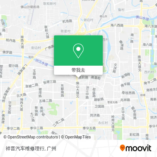 祥晋汽车维修理行地图