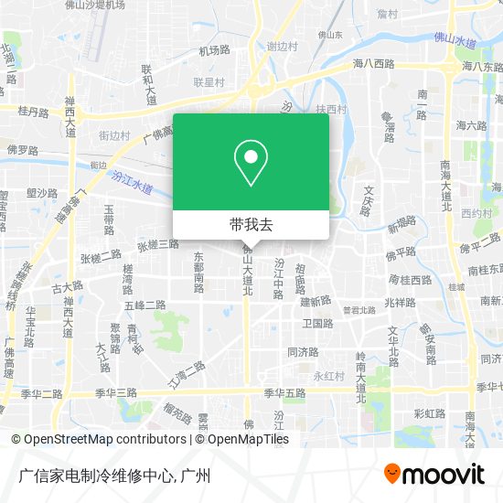广信家电制冷维修中心地图