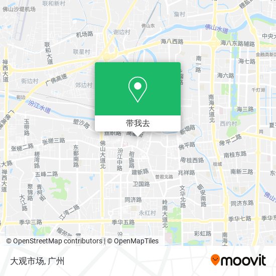 大观市场地图