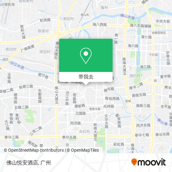 佛山悦安酒店地图