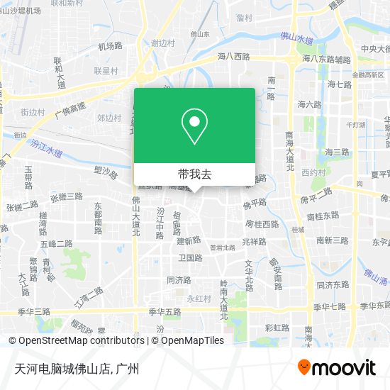 天河电脑城佛山店地图