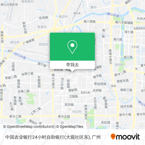中国农业银行24小时自助银行(大观社区东)地图