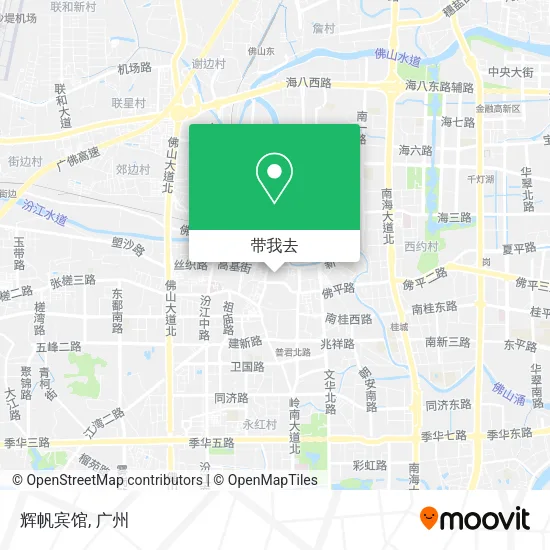 辉帆宾馆地图