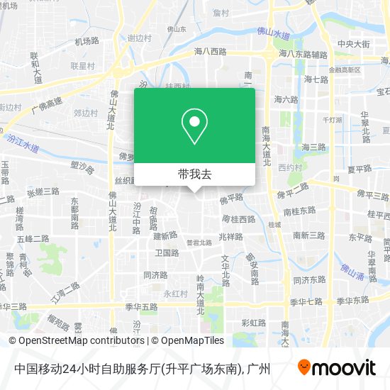 中国移动24小时自助服务厅(升平广场东南)地图