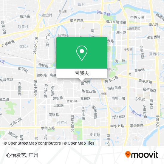 心怡发艺地图