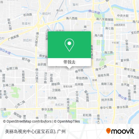 美丽岛视光中心(蓝宝石店)地图