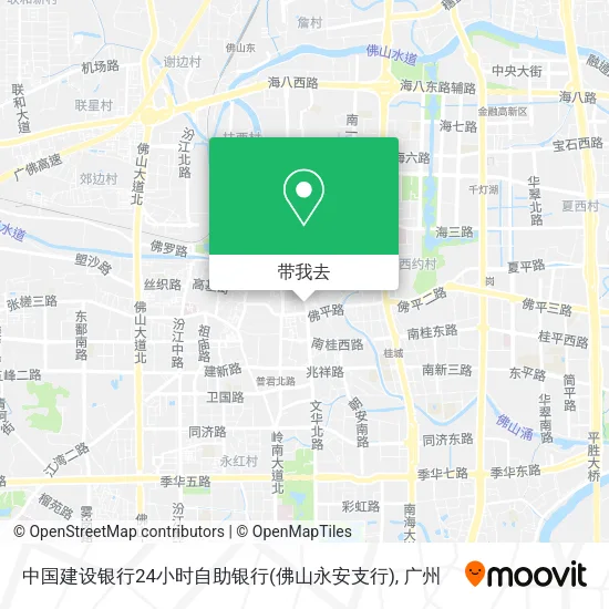 中国建设银行24小时自助银行(佛山永安支行)地图