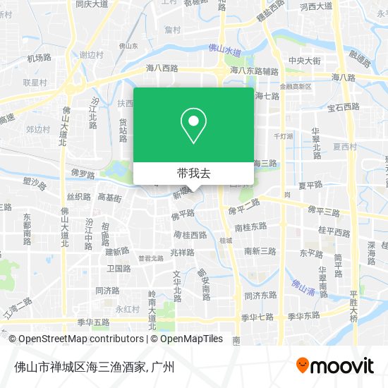 佛山市禅城区海三渔酒家地图