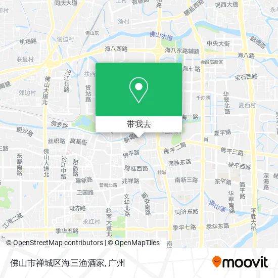 佛山市禅城区海三渔酒家地图
