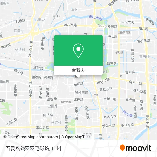百灵鸟翎羽羽毛球馆地图