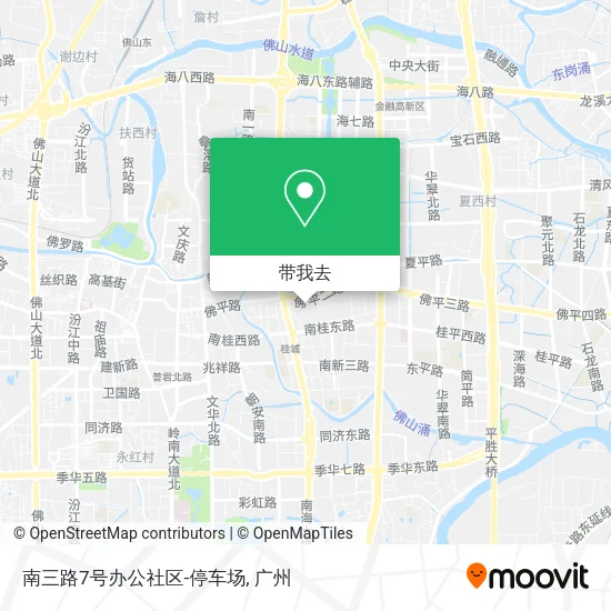 南三路7号办公社区-停车场地图