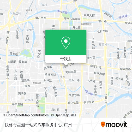 快修哥星越一站式汽车服务中心地图