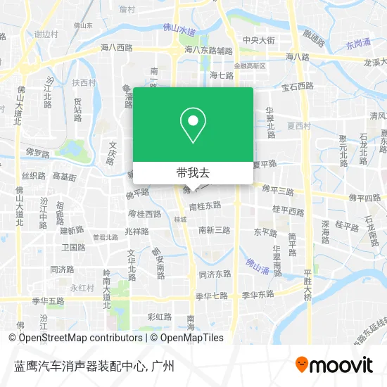 蓝鹰汽车消声器装配中心地图