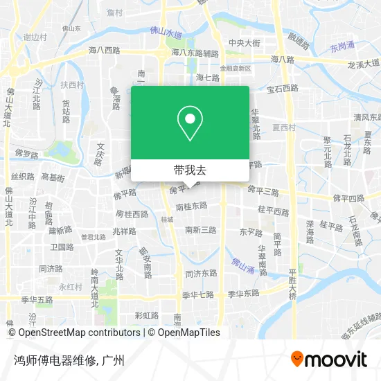 鸿师傅电器维修地图