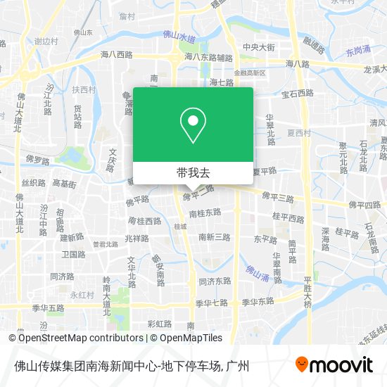 佛山传媒集团南海新闻中心-地下停车场地图