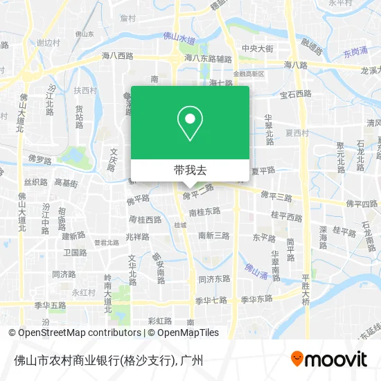 佛山市农村商业银行(格沙支行)地图