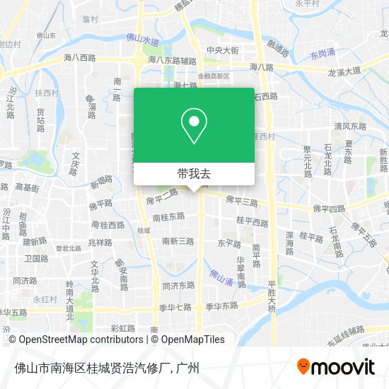 佛山市南海区桂城贤浩汽修厂地图