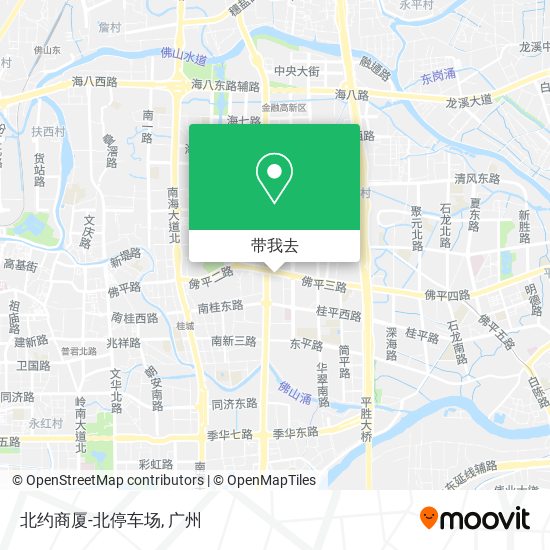 北约商厦-北停车场地图