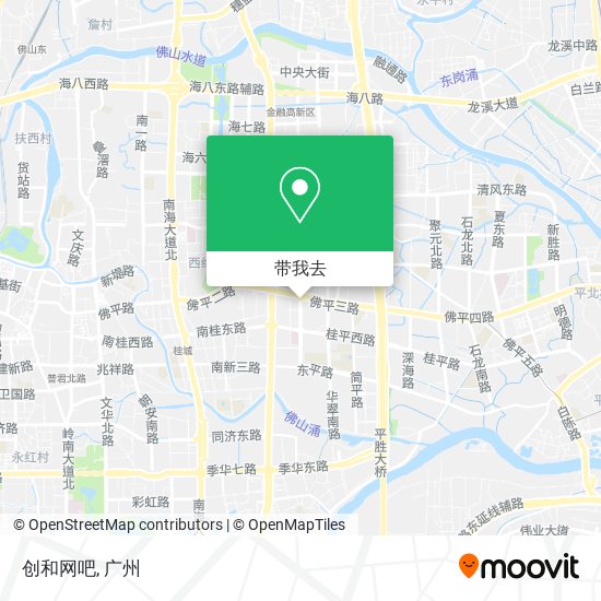 创和网吧地图