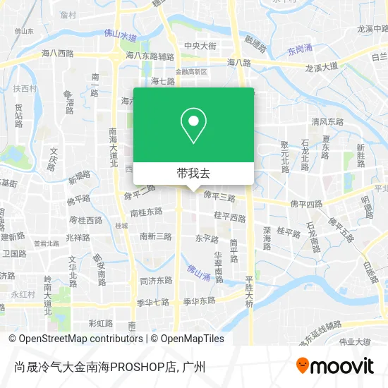 尚晟冷气大金南海PROSHOP店地图