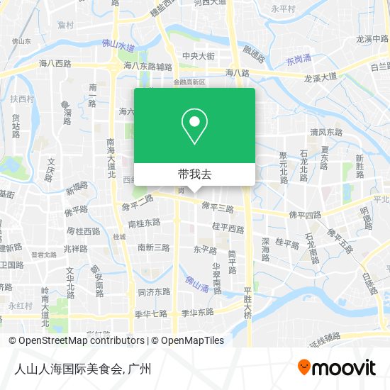 人山人海国际美食会地图